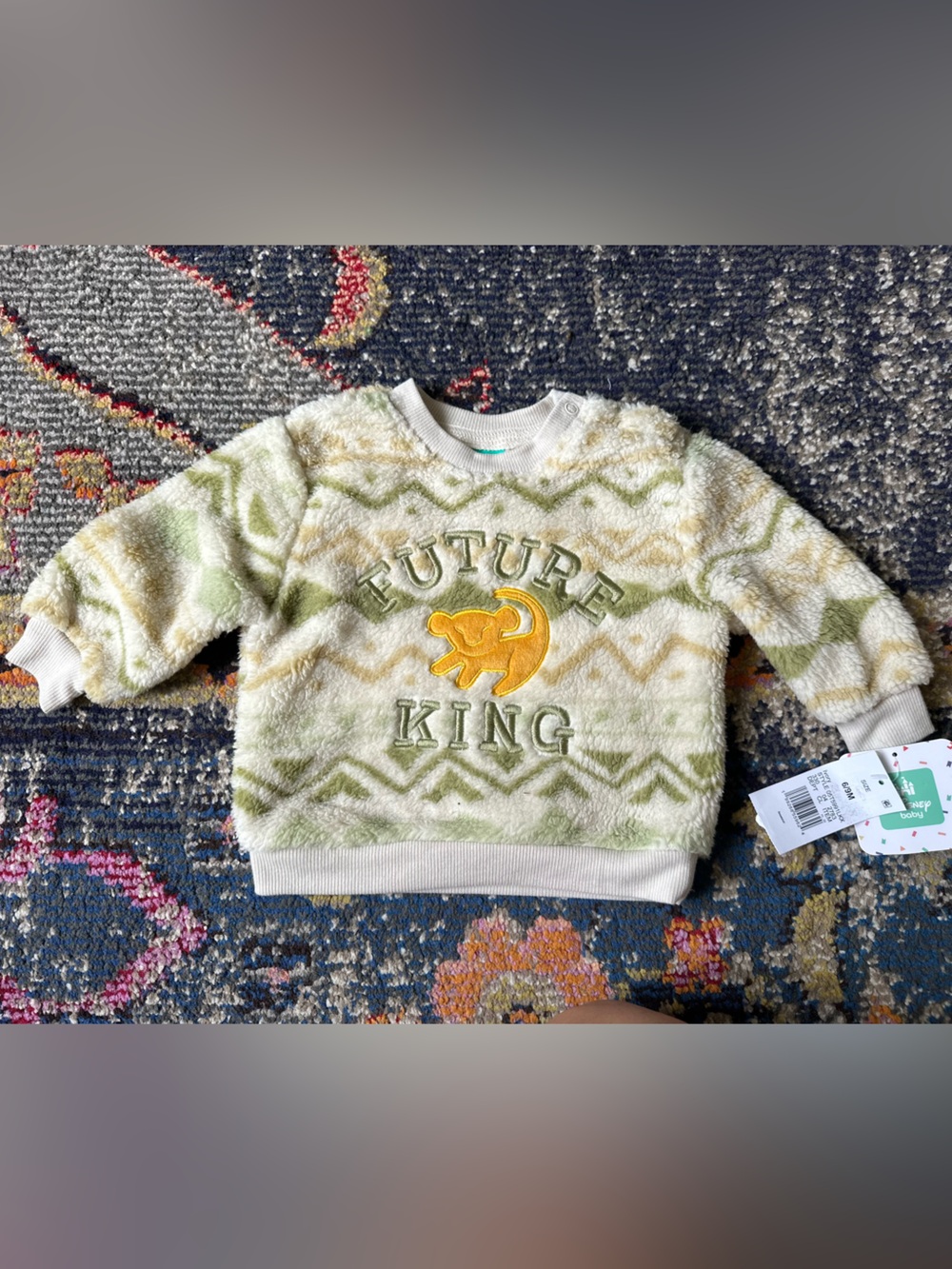 Disney fuzzy sweater Lion King 6-9m